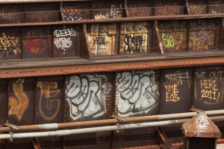 Graffiti on Bridge Girders