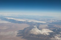 The Rockies from 40,000 ft