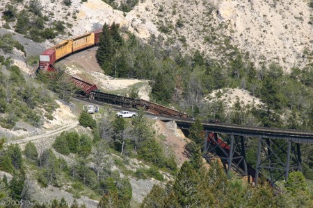 Train Derailment East of Mullan Tunnel