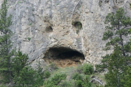 A Face in the Rock at The Gates of the Mountains