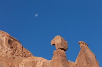 Waning Moon over Arches
