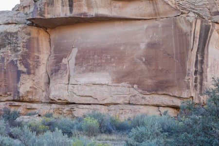 Petroglyphs on Wall in Sego Canyon